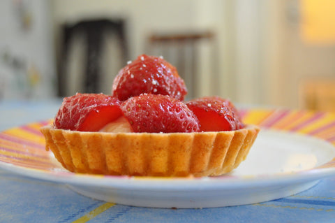 Strawberry Creme Patissiere Tart